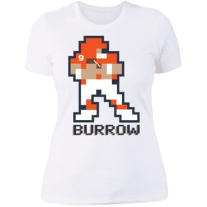 Joe Burrow 8-bit Ladies Boyfriend Shirt