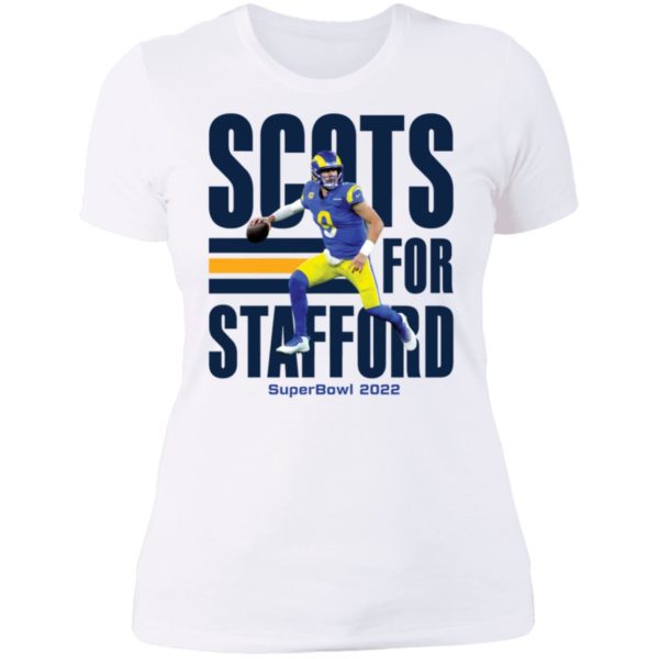 Matthew Stafford Scots For Stafford Ladies Boyfriend Shirt