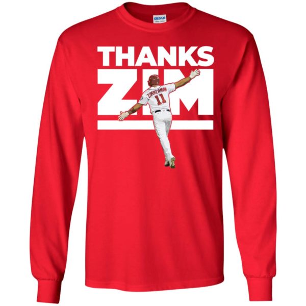 Ryan Zimmerman Thanks Zim Long Sleeve Shirt
