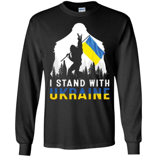 Bigfoot I Stand With Ukraine Long Sleeve Shirt