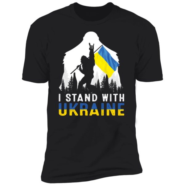 Bigfoot I Stand With Ukraine Premium SS T-Shirt