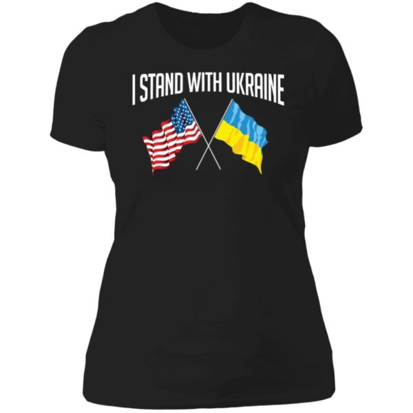 I Stand with Ukraine Ladies Boyfriend Shirt