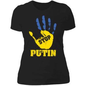 Stop Putin Ukraine Ladies Boyfriend Shirt