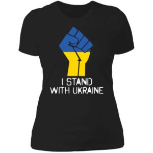 I Stand With Ukraine Ladies Boyfriend Shirt