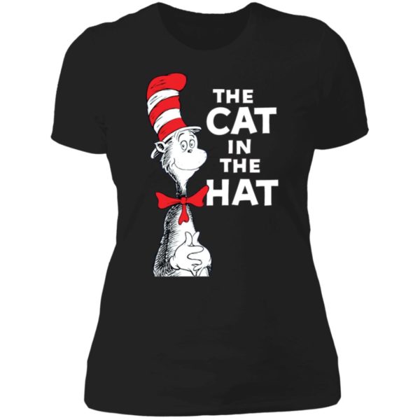 Dr Seuss The Cat In The Hat Ladies Boyfriend Shirt