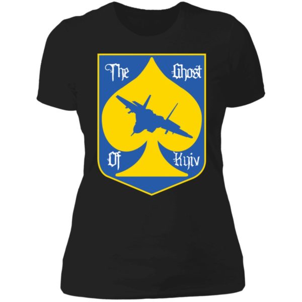 The Ghost Of Kyiv Ukraine Symbol Ladies Boyfriend Shirt