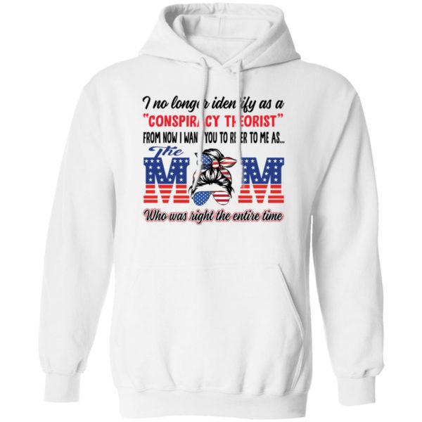 I No Longer Identify As A Conspiracy Theorist The Mom Hoodie