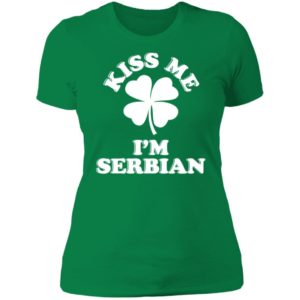 Kiss Me I’m Serbian Ladies Boyfriend Shirt