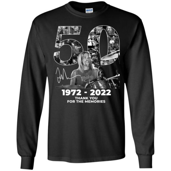 Taylor Hawkins 1972 2022 Thank You For The Memories Long Sleeve Shirt