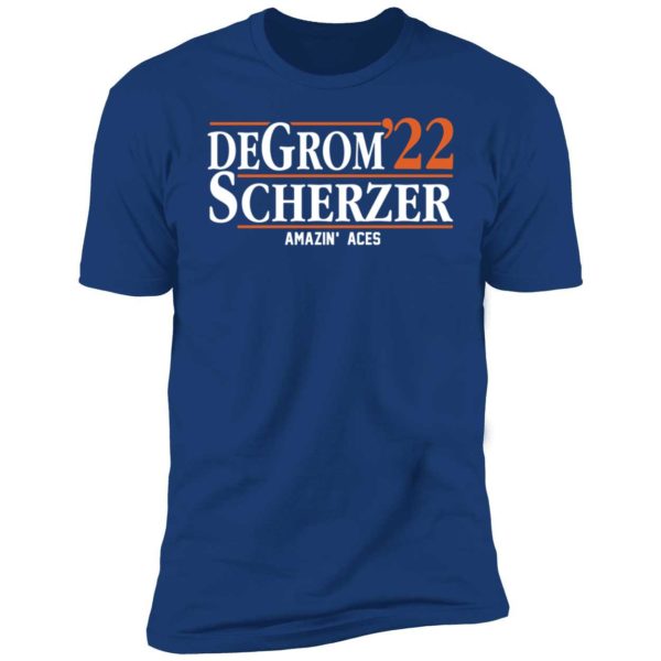 Degrom Scherzer 2022 Amazin Aces Premium SS T-Shirt