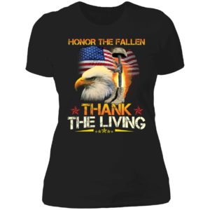 Honor The Fallen Thank The Living Ladies Boyfriend Shirt