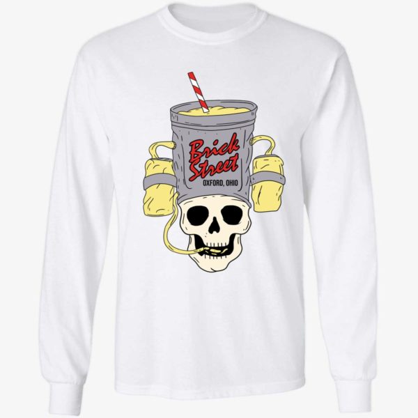 Skull Brick Street Oxford Ohio Long Sleeve Shirt