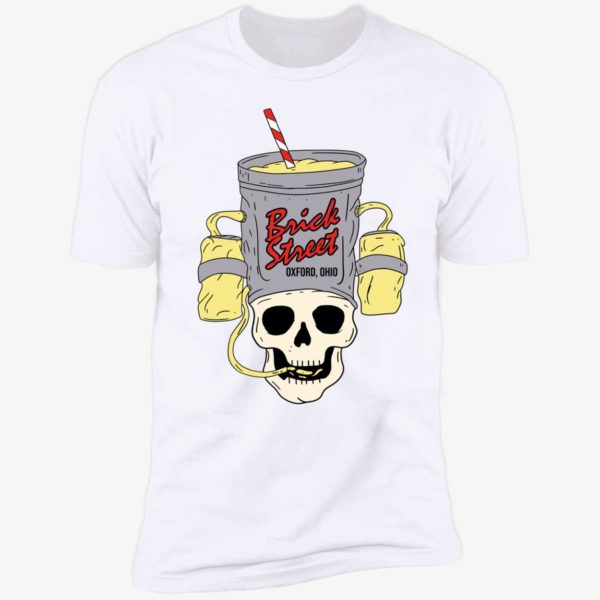 Skull Brick Street Oxford Ohio Premium SS T-Shirt