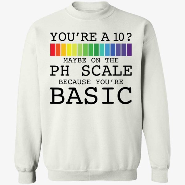 Youre A 10 Maybe On The Ph Scale Because Youre Basic Shirt 3 1