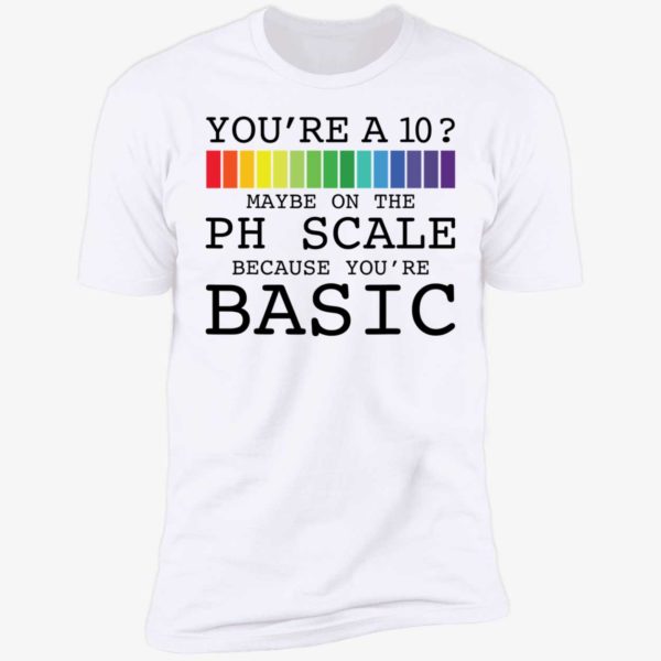 Youre A 10 Maybe On The Ph Scale Because Youre Basic Shirt 5 1