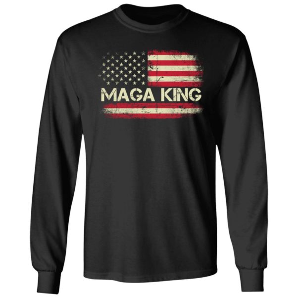 American Flag Maga King Long Sleeve Shirt
