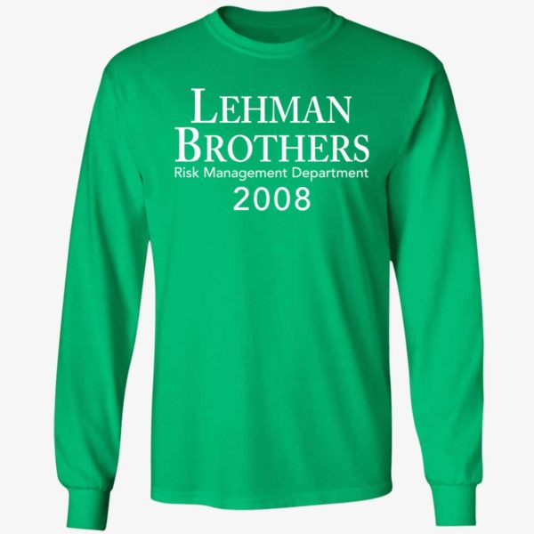 Lehman Brothers Risk Management Department 2008 Long Sleeve Shirt