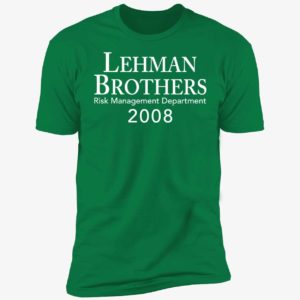 Lehman Brothers Risk Management Department 2008 Premium SS T-Shirt