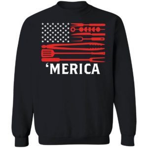 Merica BBQ Flag Sweatshirt