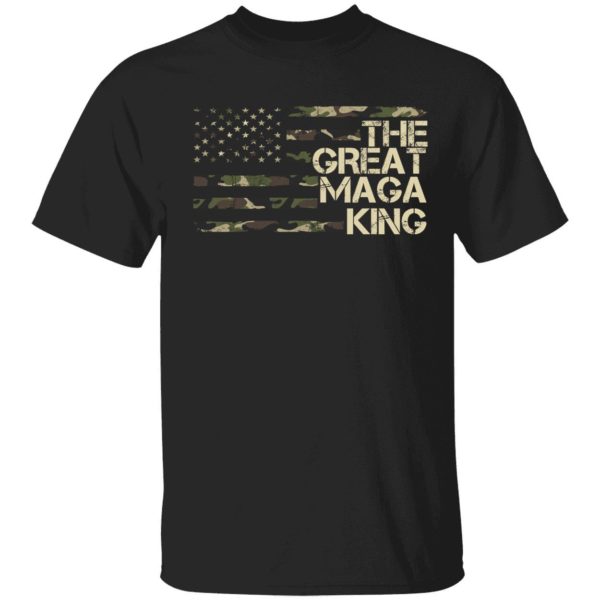 The Great Maga King Camo Flag Shirt