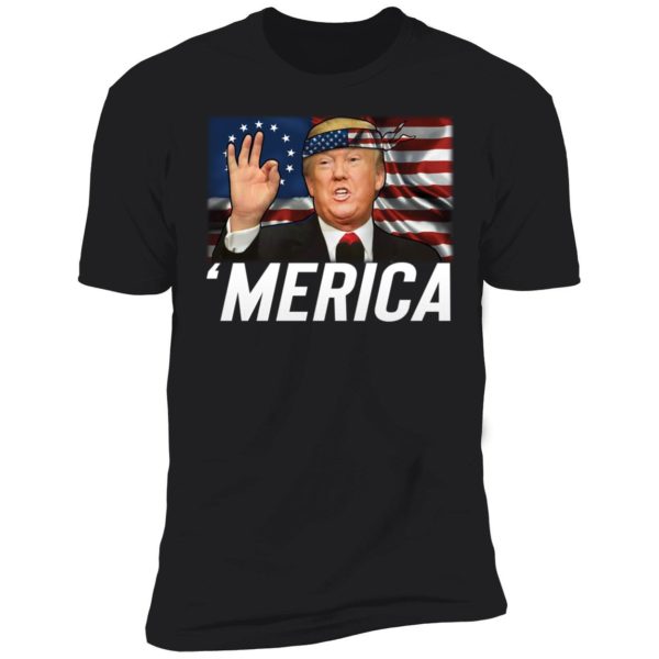 Trump Merica 1776 Betsy Ross Flag Premium SS T-Shirt
