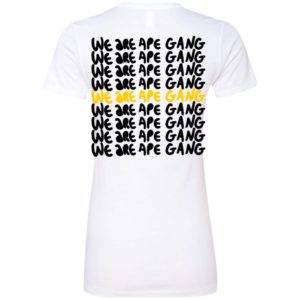 [Back] We Are Ape Gang Ladies Boyfriend Shirt