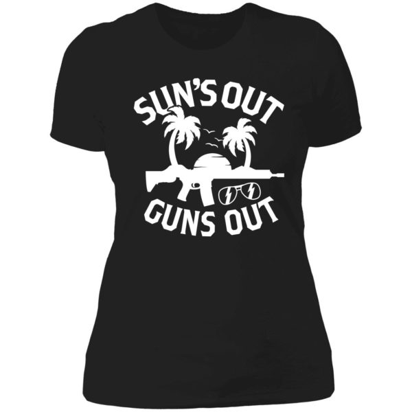Sun's Out Guns Out Ladies Boyfriend Shirt