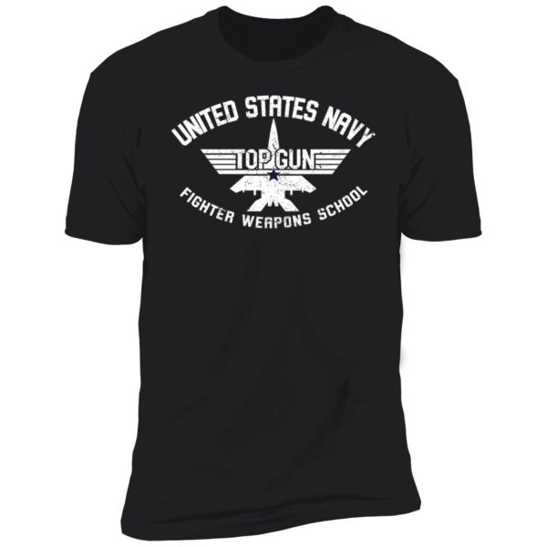 Top Gun Inspired United States Navy Fighter Weapons School Premium SS T-Shirt