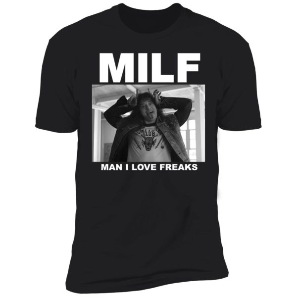 Eddie Munson Milf Man I Love Freaks Premium SS T-Shirt