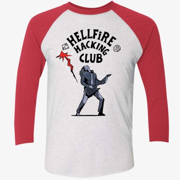 Hellfire Hacking Club Sleeve Ragl+C11an Shirt