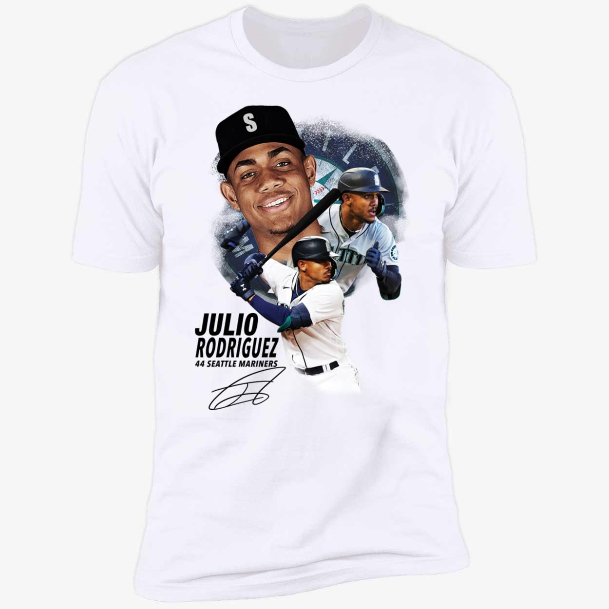  Julio Rodriguez Seattle Name & Number (Front & Back) T