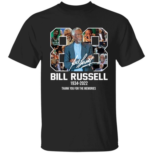 Bill Russell Thank You For The Memories Shirt