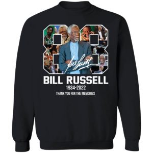 Bill Russell Thank You For The Memories Sweatshirt