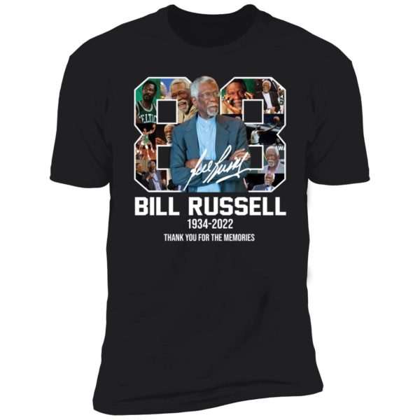 Bill Russell Thank You For The Memories Premium SS T-Shirt