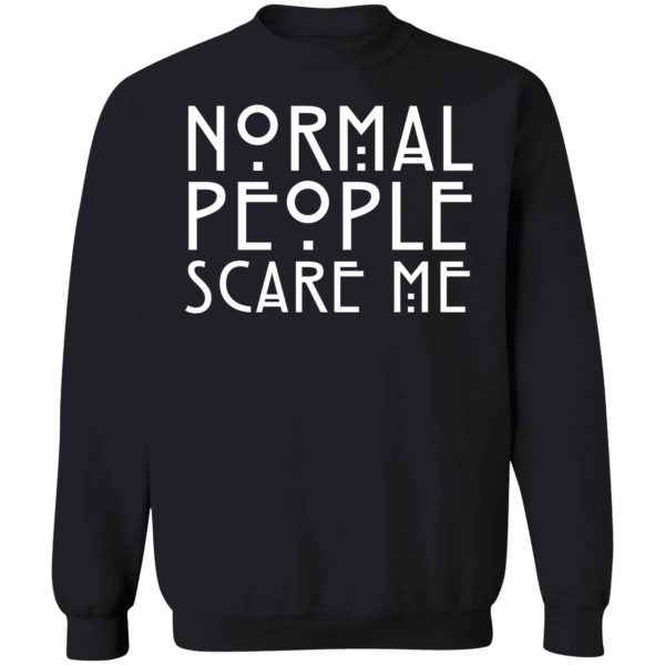 T-shirt 'Normal People Scare Me' - Design Humoristique En Coton - Homme Et Femme - Style Décontracté