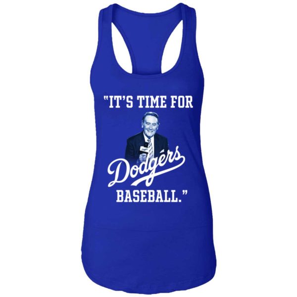 Vin Scully Its Time For Dodgers Baseball Shirt 7 1