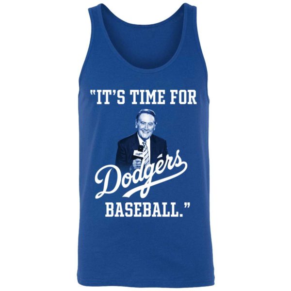 Vin Scully Its Time For Dodgers Baseball Shirt 8 1