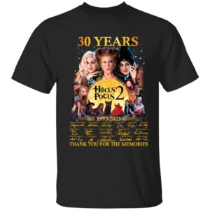 30 Years Hocus Pocus 2 1993 2023 Thank You For The Memories Shirt