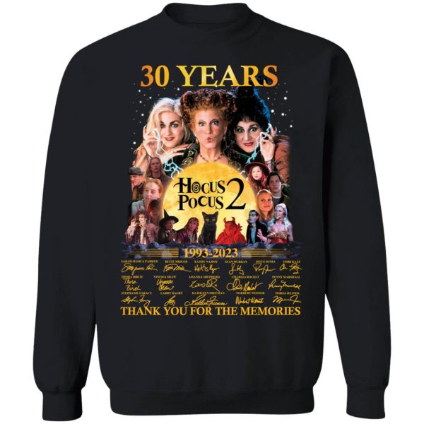 30 Years Hocus Pocus 2 1993 2023 Thank You For The Memories Sweatshirt