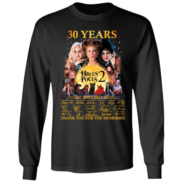 30 Years Hocus Pocus 2 1993 2023 Thank You For The Memories Long Sleeve Shirt