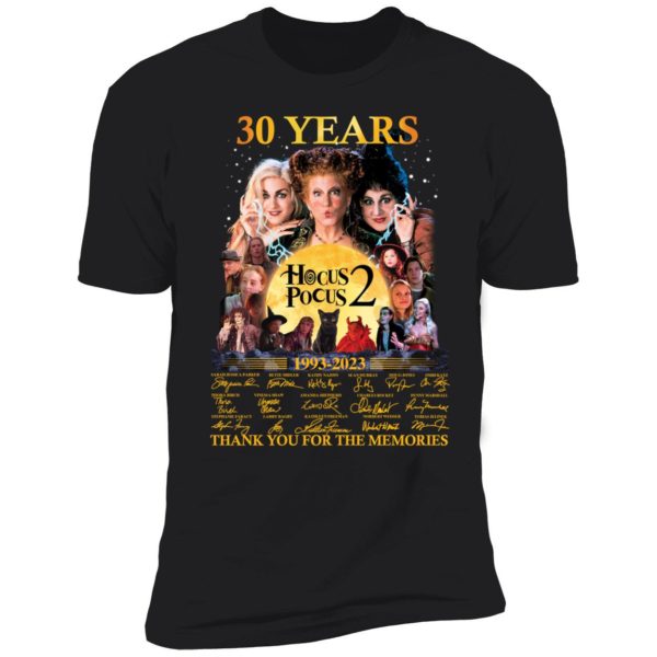 30 Years Hocus Pocus 2 1993 2023 Thank You For The Memories Premium SS T-Shirt