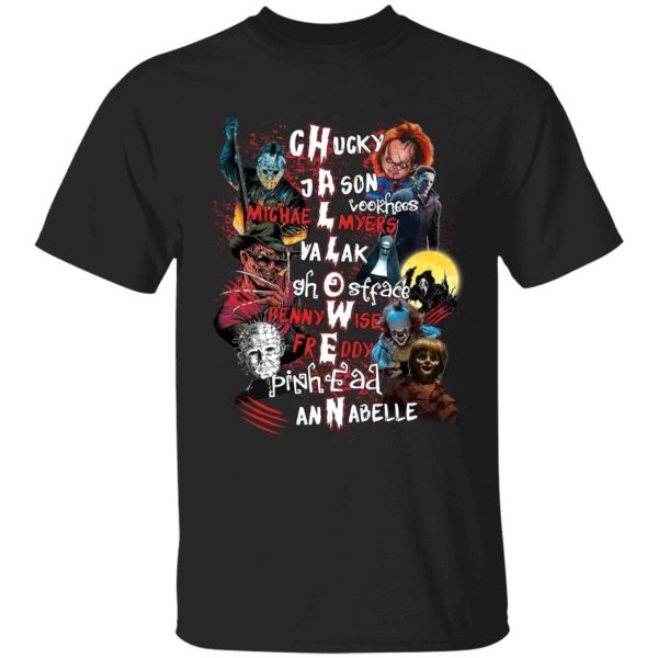 Halloween Chucky Jason Michael Myers Lalak Ghostface Pennywise Shirt