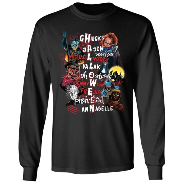Halloween Chucky Jason Michael Myers Lalak Ghostface Pennywise Long Sleeve Shirt