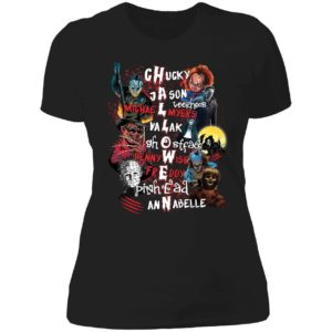 Halloween Chucky Jason Michael Myers Lalak Ghostface Pennywise Ladies Boyfriend Shirt