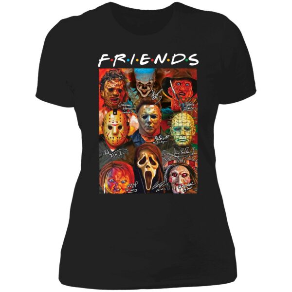 Halloween Horror Movies Characters Friends Ladies Boyfriend Shirt