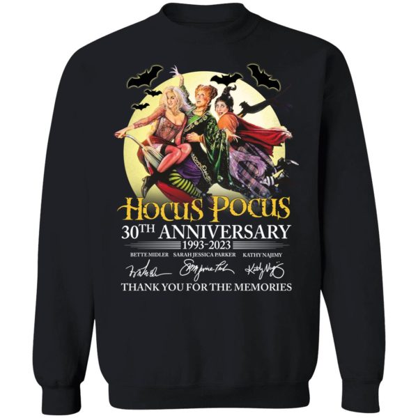 Hocus Pocus 30th Anniversary 1993 2023 Thank You For The Memories Sweatshirt