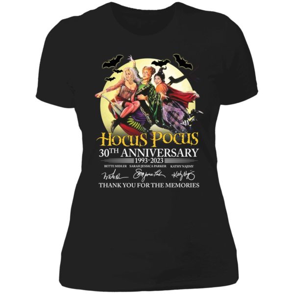 Hocus Pocus 30th Anniversary 1993 2023 Thank You For The Memories Ladies Boyfriend Shirt