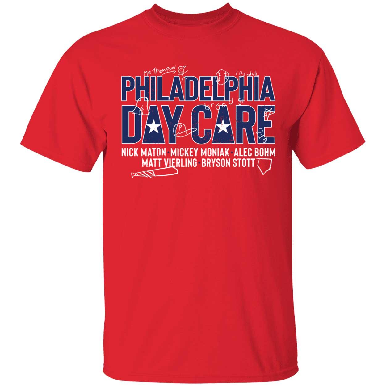 Philadelphia Day Care Alec Bohm Matt Vierling Bryson Stott Shirt