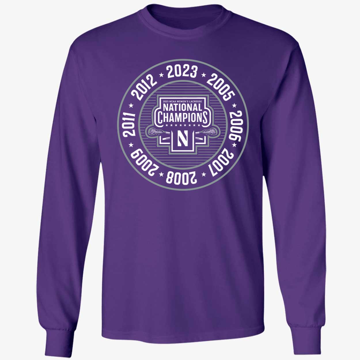 Northwestern Women's Lacrosse 2023 National Champs Sweatshirt