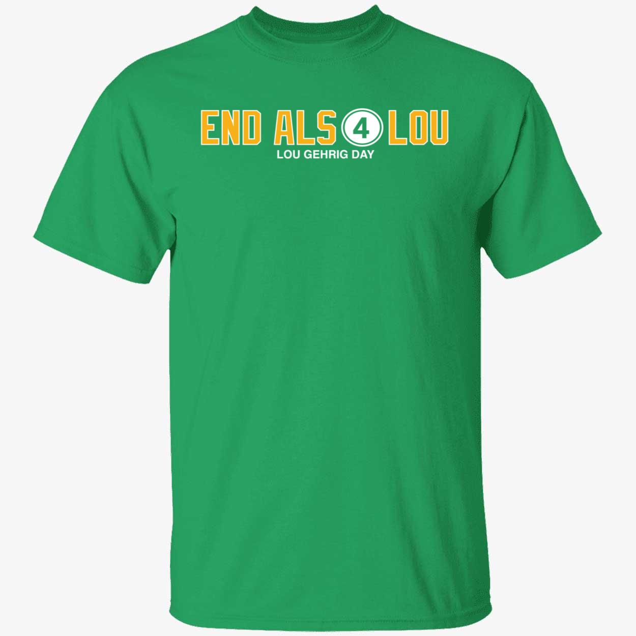 OneRockin Oakland Athletics End ALS 4 Lou Lou Gehrig Day Shirt